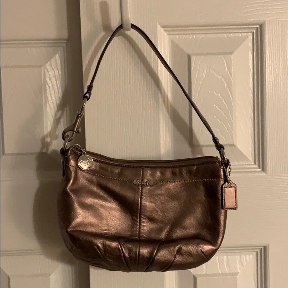 Authentic rose gold handbag evening bag